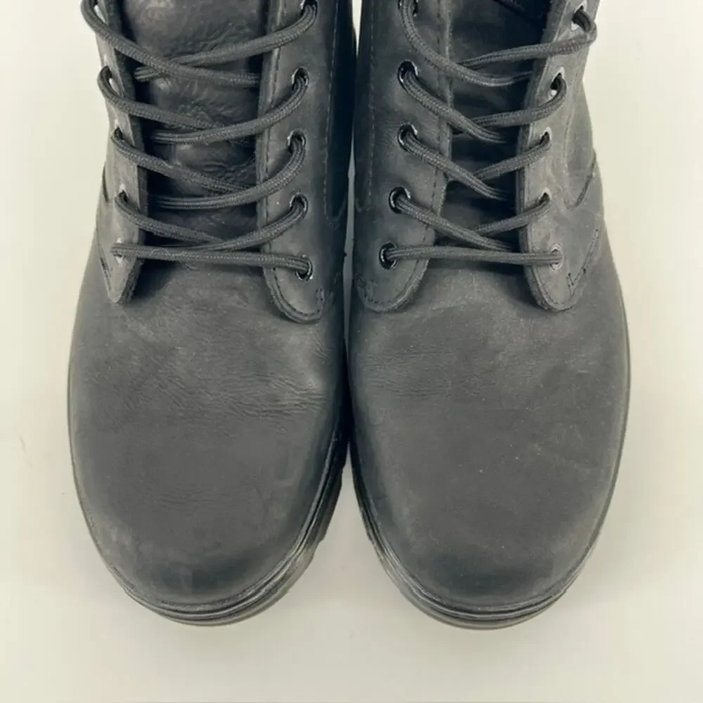 Doc Dr. Martens Bonny Boot Mens US12 Black Leather Lace Up Grunge Punk Air Wair
